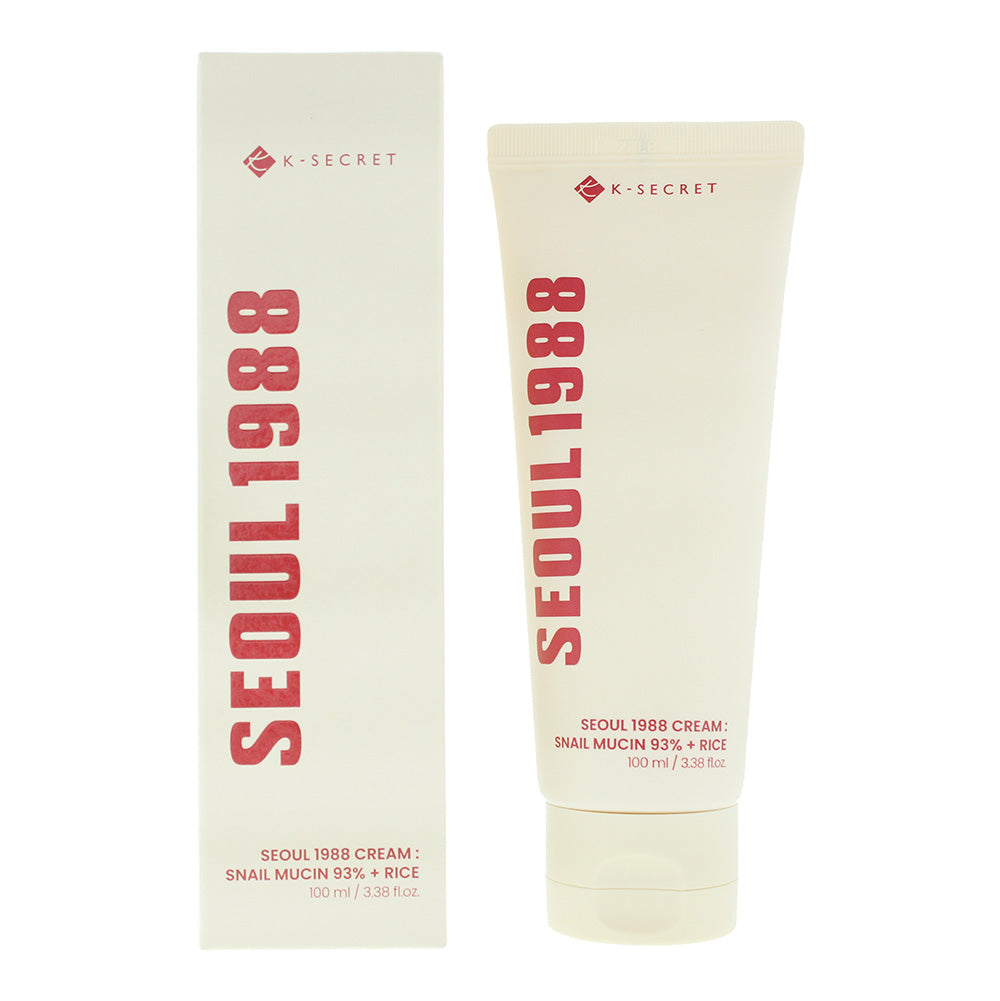 K-Secret Seoul 1988 Snail Mucin 93% + Rice Face Cream 100ml - Glow Empire