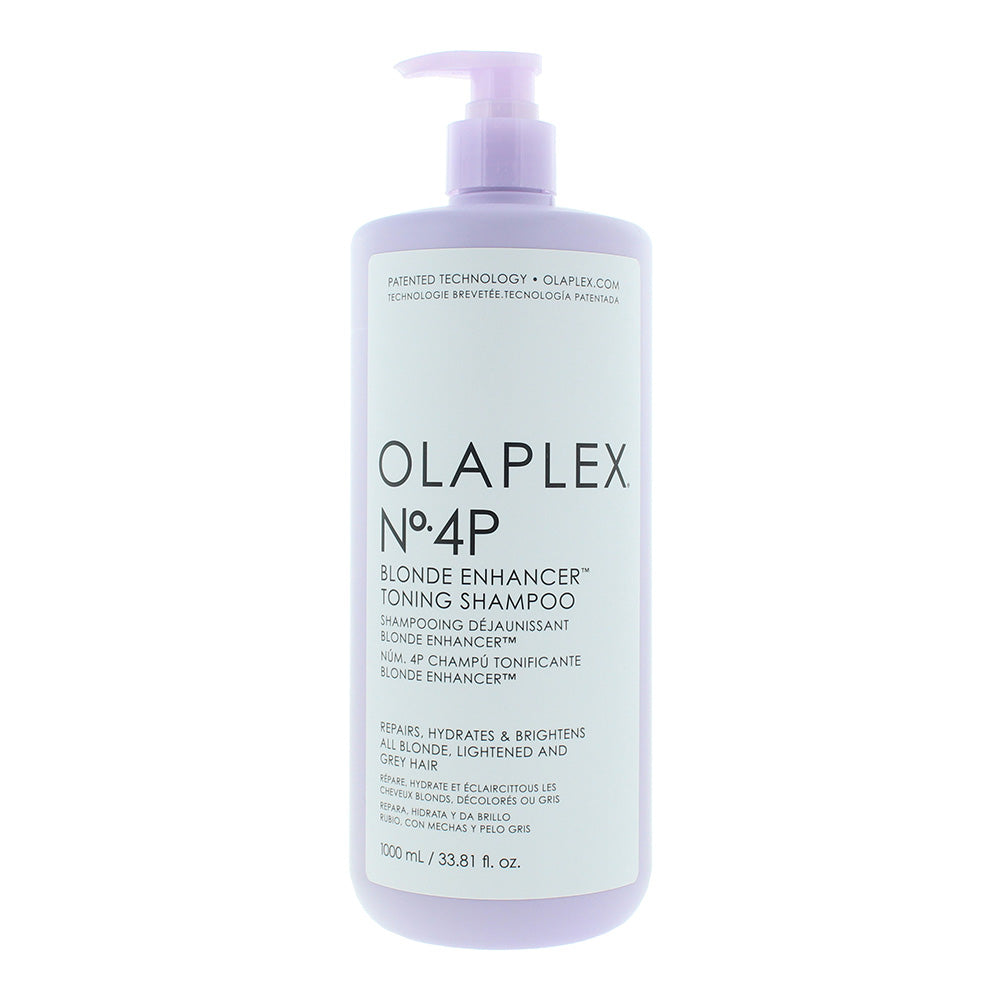 Olaplex No.4p Blonde Enhancer Toning Shampoo 1000ml - Glow Empire