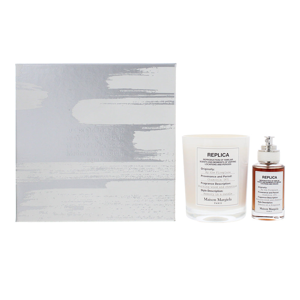 Maison Margiela By The Fireplace Gift Set 30ml EDT + 165g Candle - Glow Empire