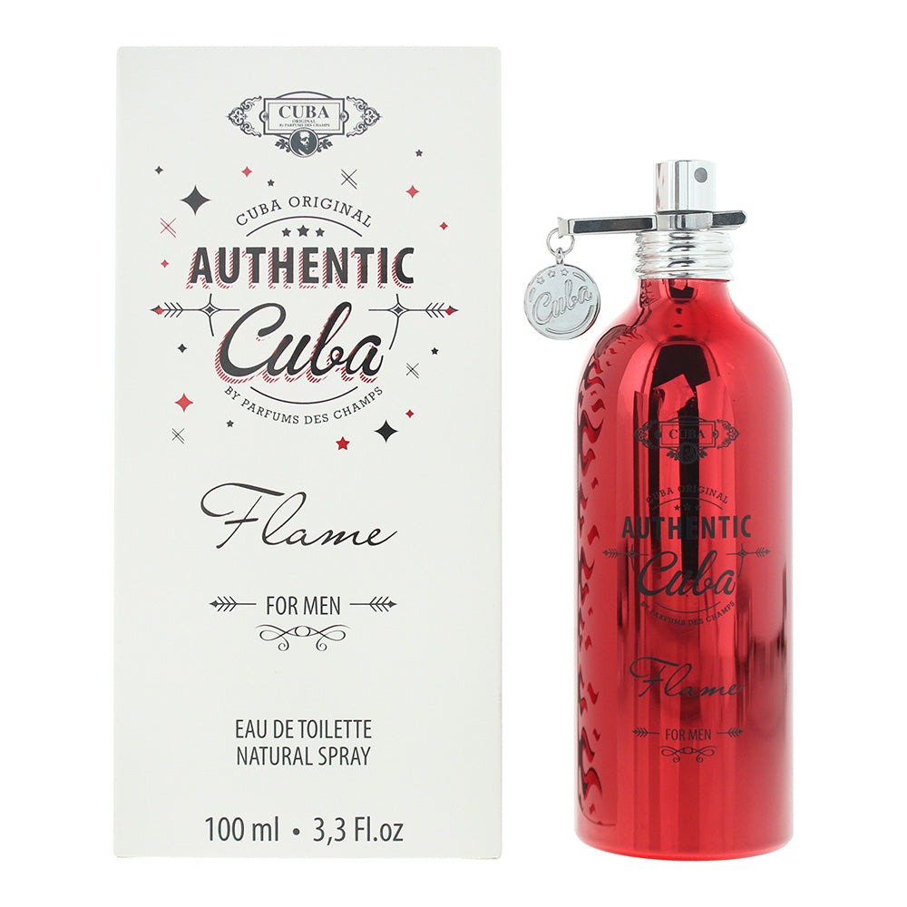 Cuba Authentic Flame Man Eau de Toilette 100ml Spray - Glow Empire