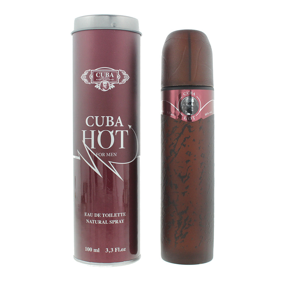 Cuba Hot Eau de Toilette 100ml Spray - Glow Empire