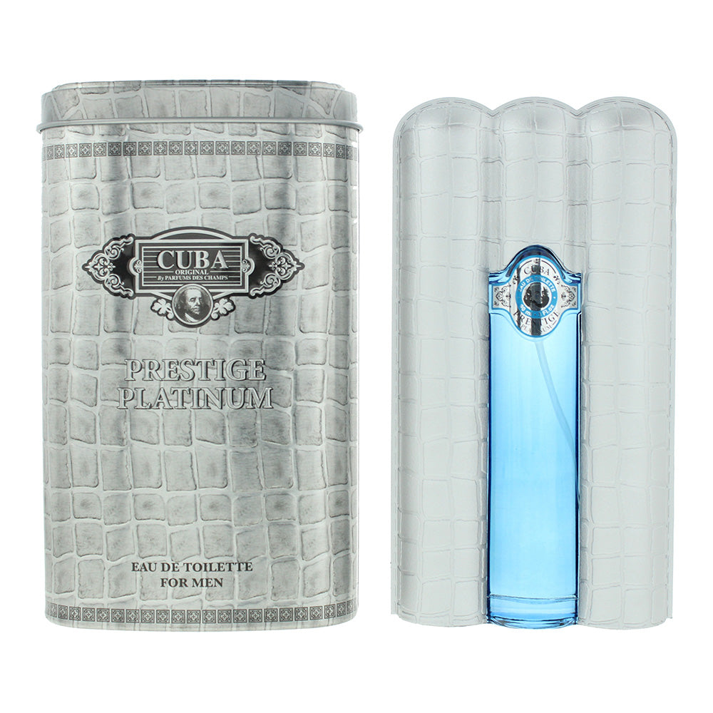 Cuba Prestige Platinum Eau de Toilette 90ml - Glow Empire