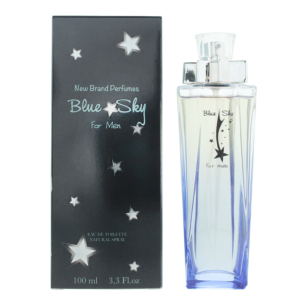New Brand Blue Sky For Men Eau de Toilette 100ml Spray - Glow Empire