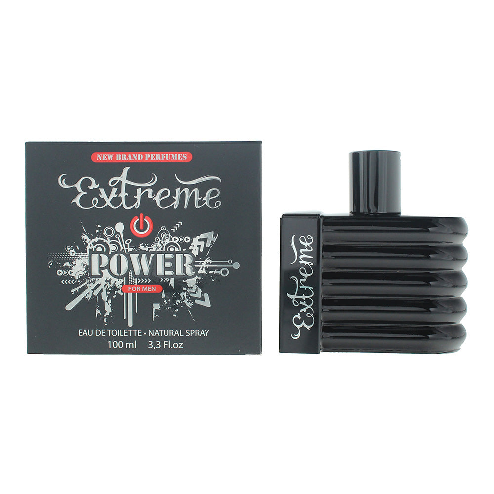 New Brand Extreme Power Eau de Toilette 100ml Spray - Glow Empire