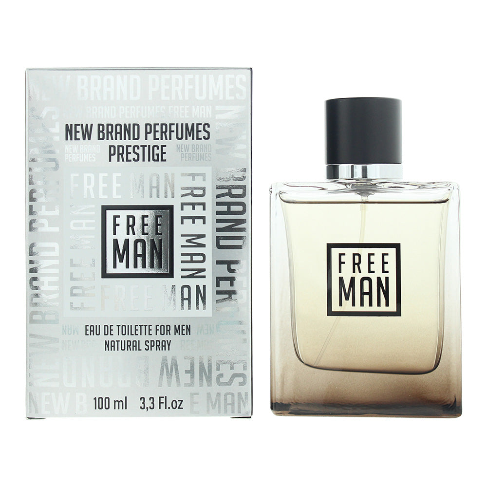 New Brand Free Man Eau de Toilette 100ml Spray - Glow Empire