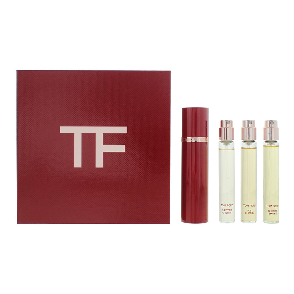 Tom Ford Private Blend Cherry Collection Gift Set 10ml Electric Cherry EDP + 10ml Lost Cherry EDP + 10ml Cherry Smoke EDP - Glow Empire