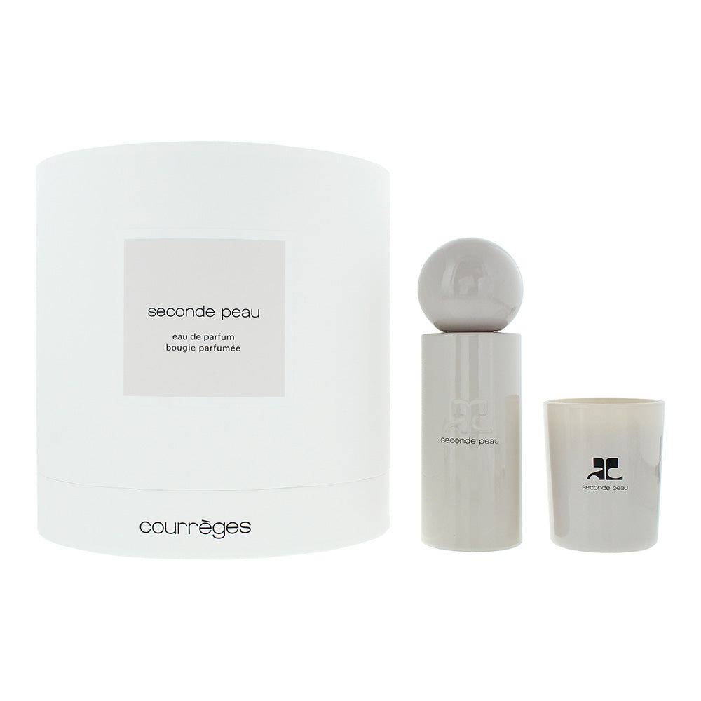 Courrèges Seconde Peau Gift Set 100ml EDP + 75g Candle - Glow Empire
