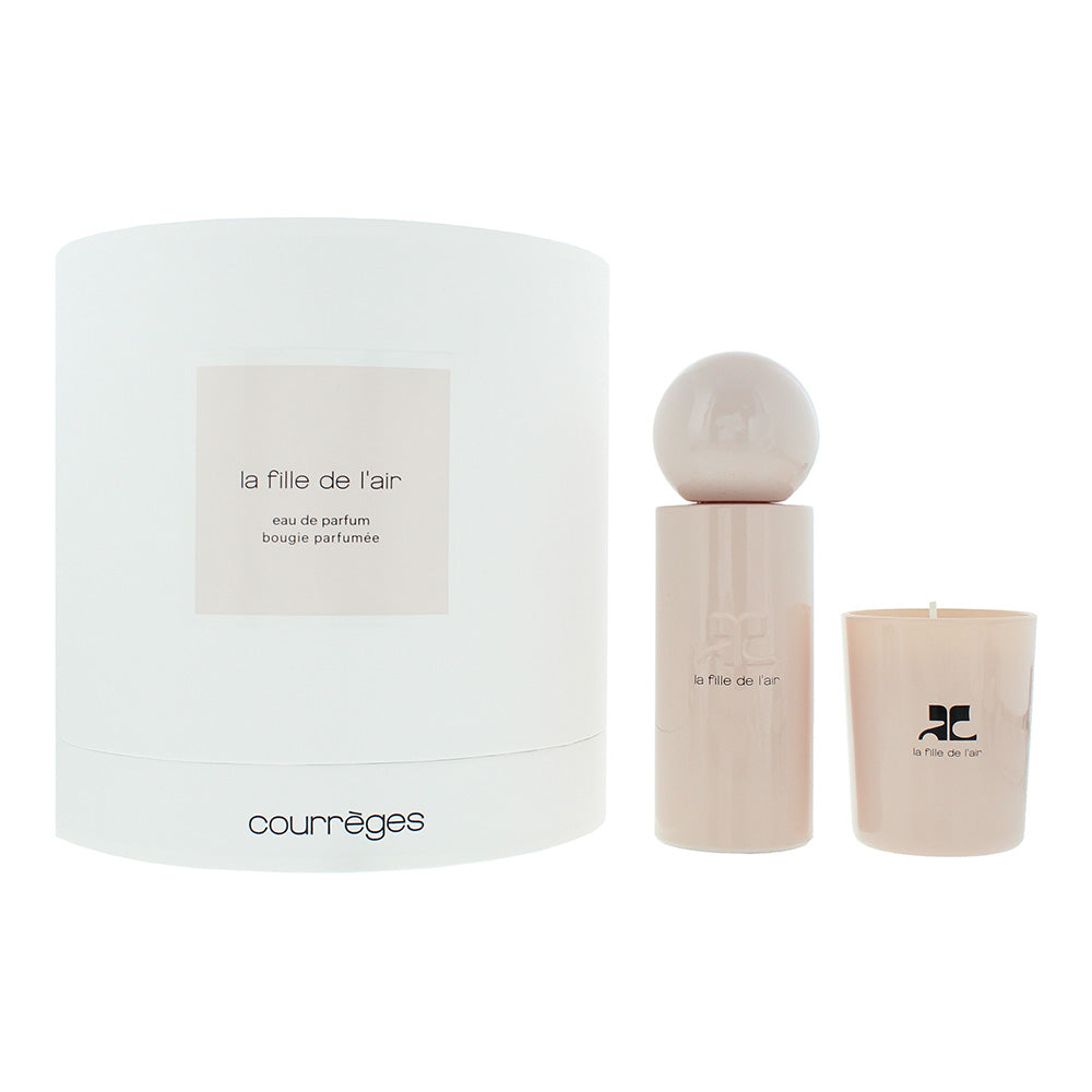 Courrèges La Fille de L'Air Gift Set 100ml EDP + 75g Candle - Glow Empire
