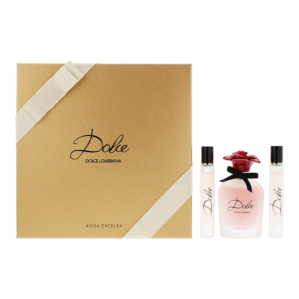 Dolce & Gabbana Dolce Rosa Excelsa Gift Set 75ml EDP + 2 x 7.4ml - Glow Empire