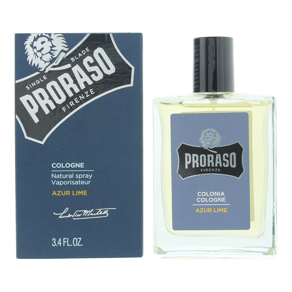 Proraso Azur & Lime Eau de Cologne 100ml Spray  - Glow Empire