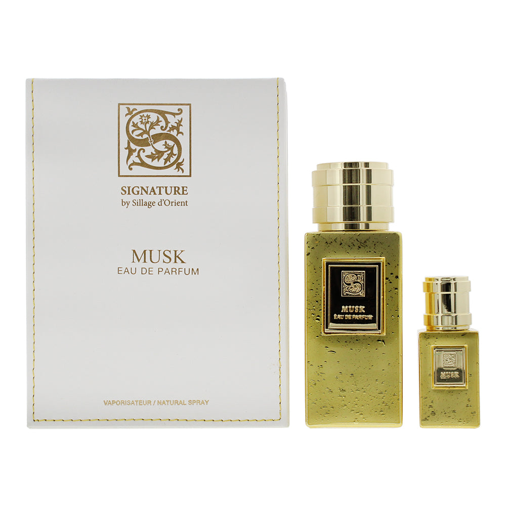 Sillage D'Orient Signature Musk Gift Set 100ml EDP + 15ml EDP  - Glow Empire