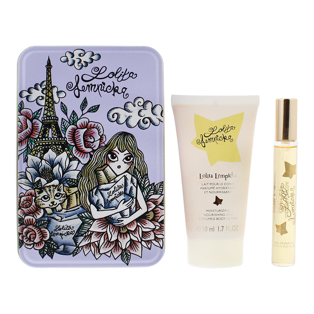 Lolita Lempicka Green Lover Gift Set 7.5ml Eau De Parfum Spray + Body Lotion 50ml  - Glow Empire