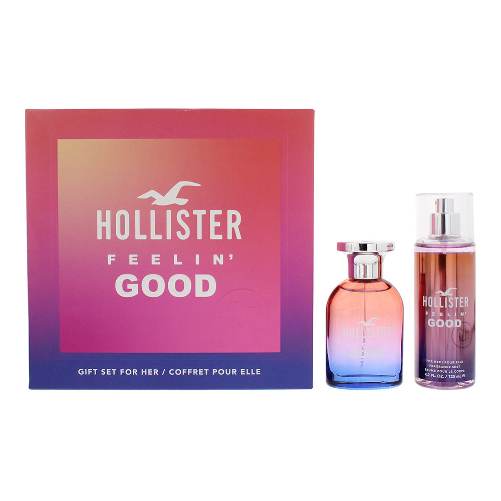 Hollister Feelin' Good For Her Gift Set 50ml EDP + 125ml Body Mist - Glow Empire