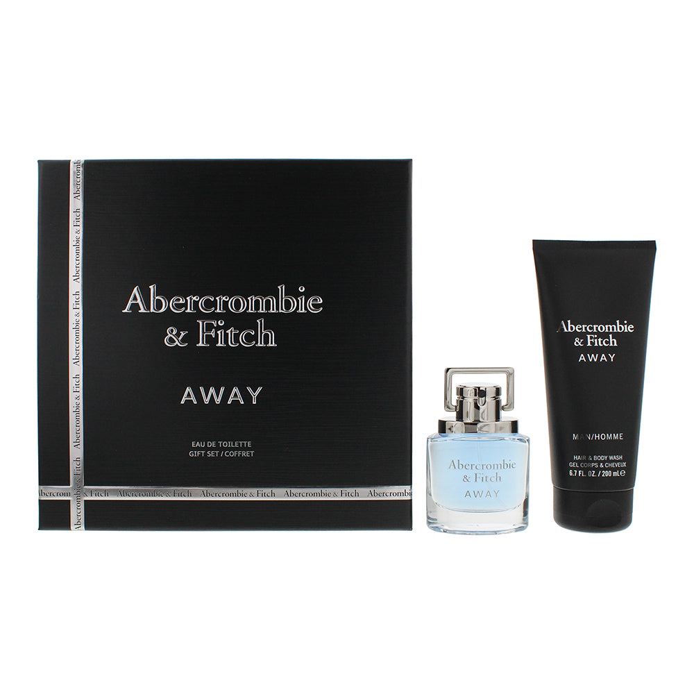 Abercrombie & Fitch Away Man Gift Set 50ml EDT + 200ml Hair & Body Wash - Glow Empire