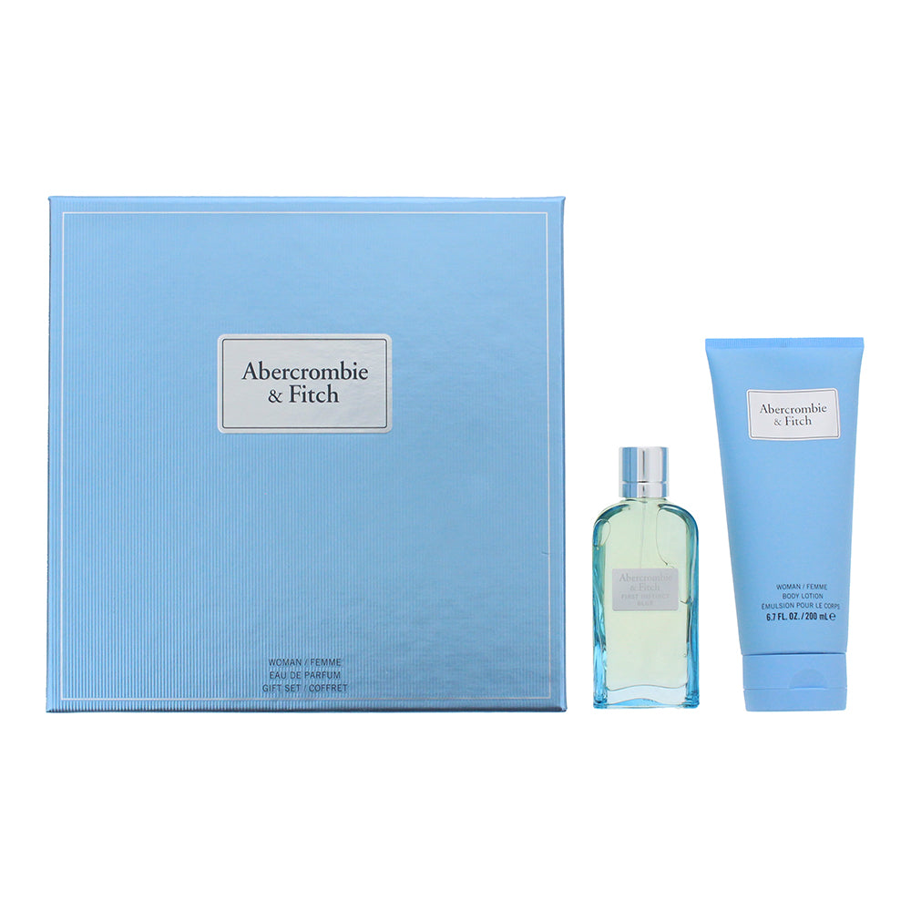 Abercrombie & Fitch First Instinct Blue for Her Gift Set 50ml EDP + 200ml Body Lotion - Glow Empire