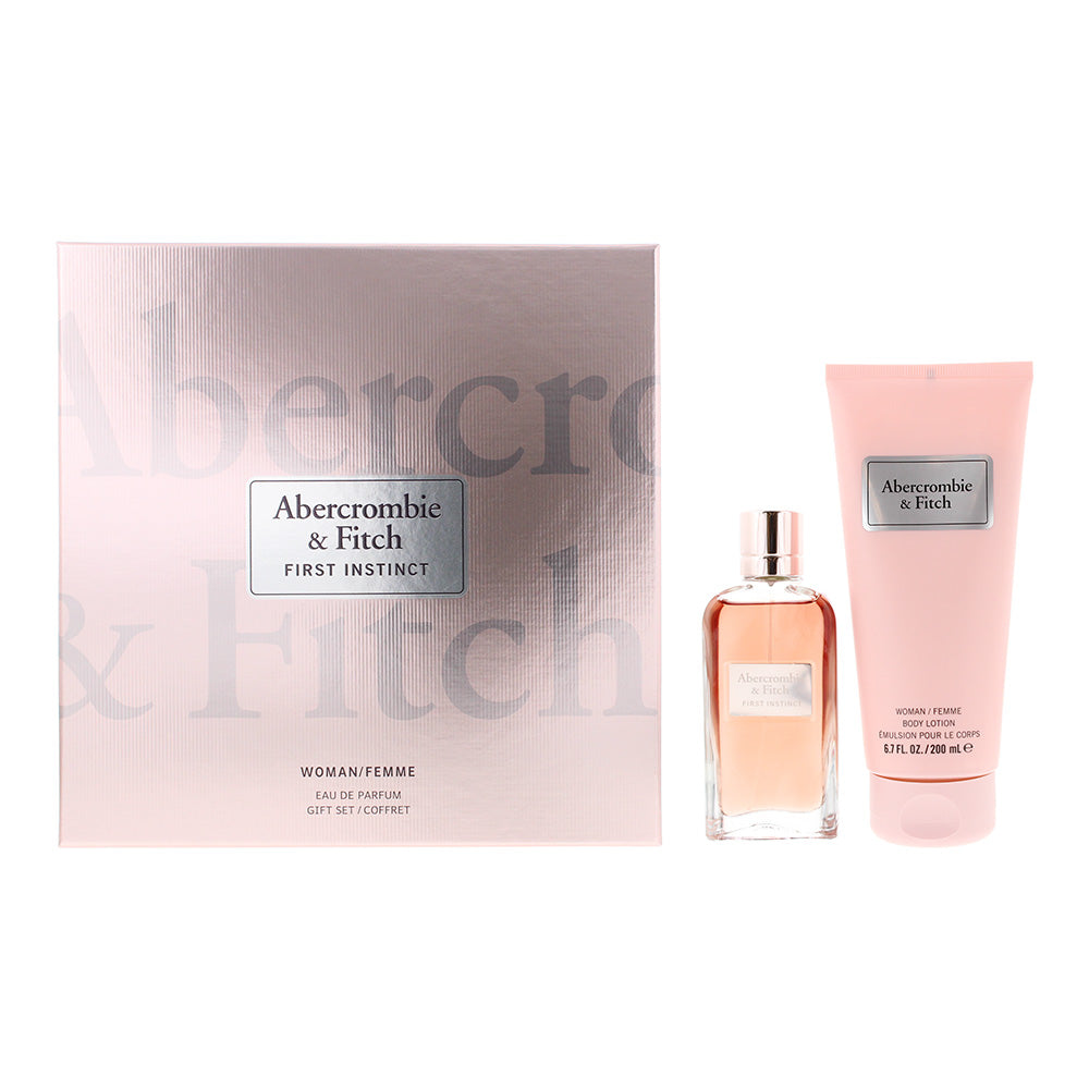 Abercrombie & Fitch First Instinct for Her Gift Set 50ml EDP + 200ml Body Lotion - Glow Empire