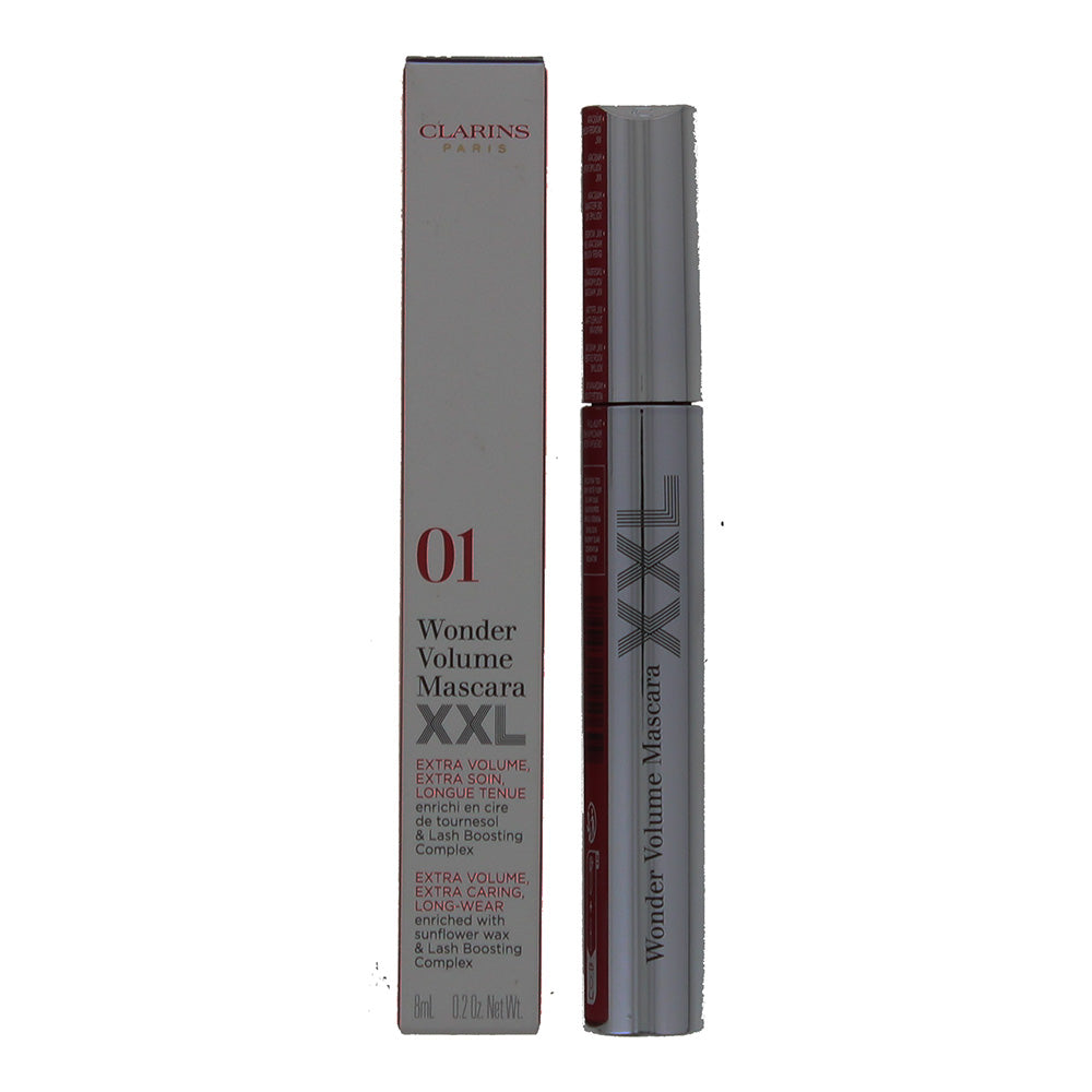 Clarins Wonder Volume Mascara XXL 8ml - 01 Extreme Black - Glow Empire