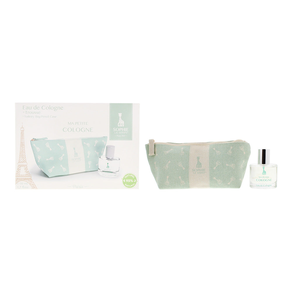 Sophie La Giraffe Ma Petite Cologne 2 Piece Gift Set: Eau de Toilette 50ml + Toiletry Bag - Glow Empire