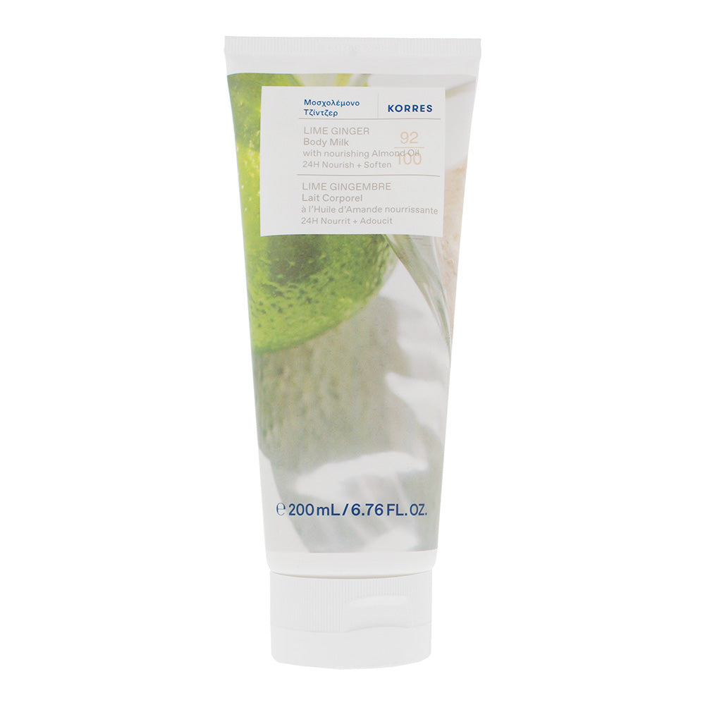 Korres Ginger & Lime Body Milk 200ml  - Glow Empire