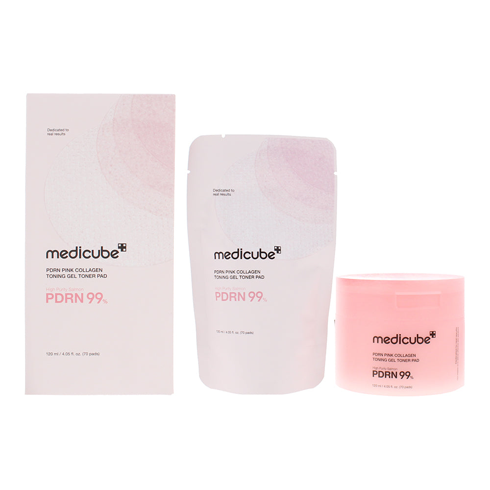 Medicube PDRN Pink Collagen Toning Gel Toner Pad 70pads - Glow Empire