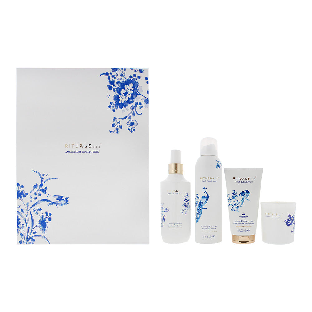 Rituals Amsterdam Collection Giftset - Shower Gel 200ml + Body Cream 150ml + Scented Candle 140g + Home Perfume 200ml  - Glow Empire